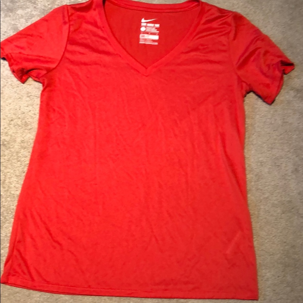 Nike Tee size L, Athletic Cut, V neck, NWOT